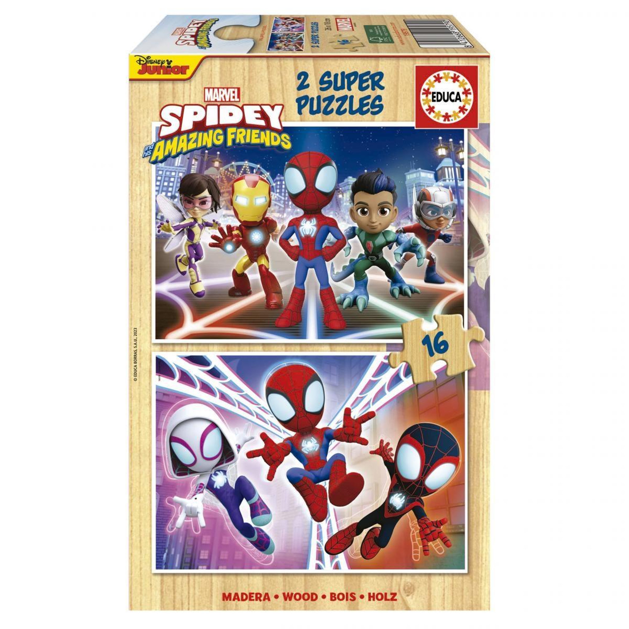 EDUCA 2 x 16 pieces spidey et des super amis