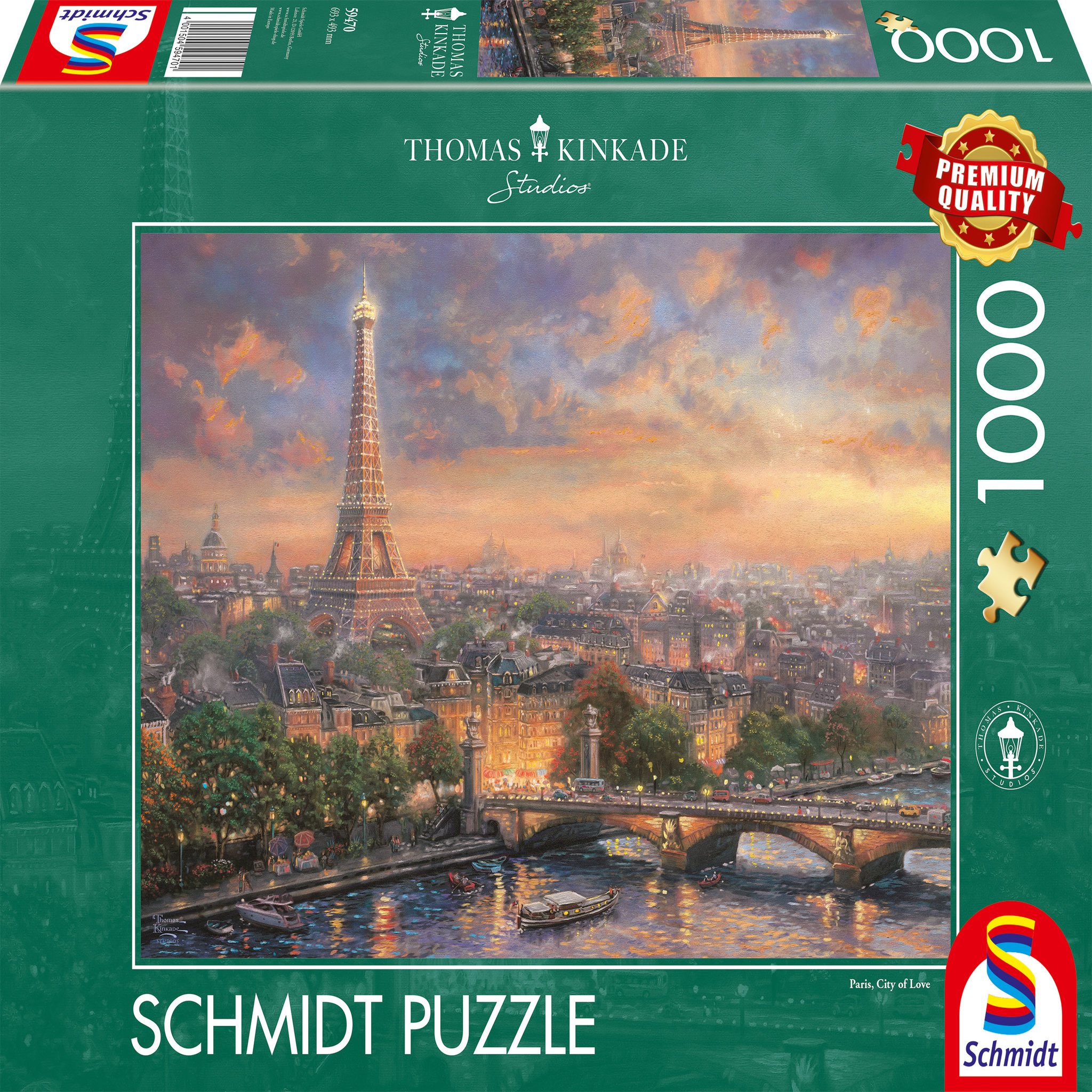 Schmidt Puzzle - Paris la ville de l'amour - 1000 pièces