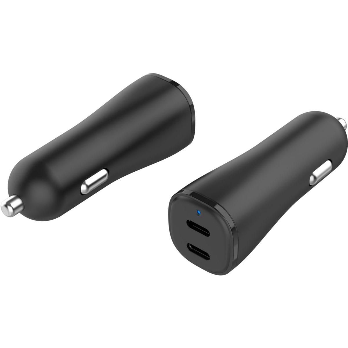 ESSENTIEL B Chargeur allume cigare 40W 2x USB-C noir