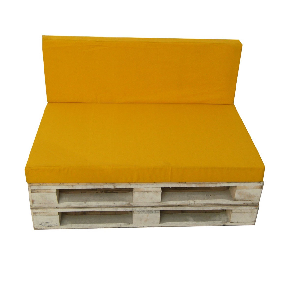 Lot de 2 coussins plaque pour palette safran