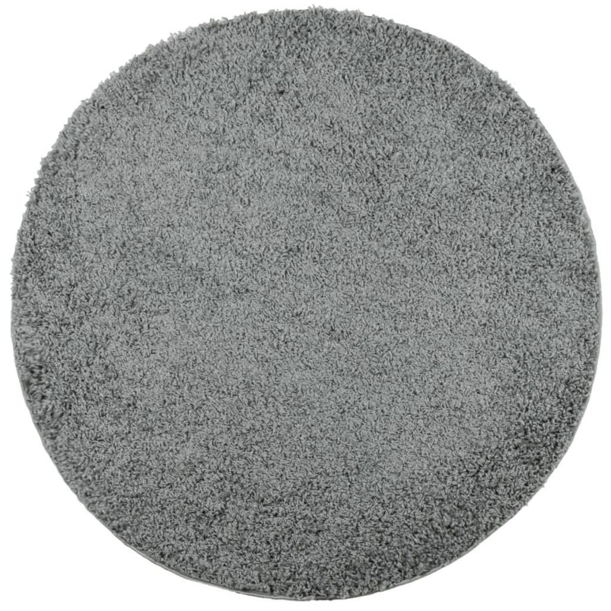 VIDAXL Tapis shaggy PAMPLONA poils longs moderne vert Ø 160 cm