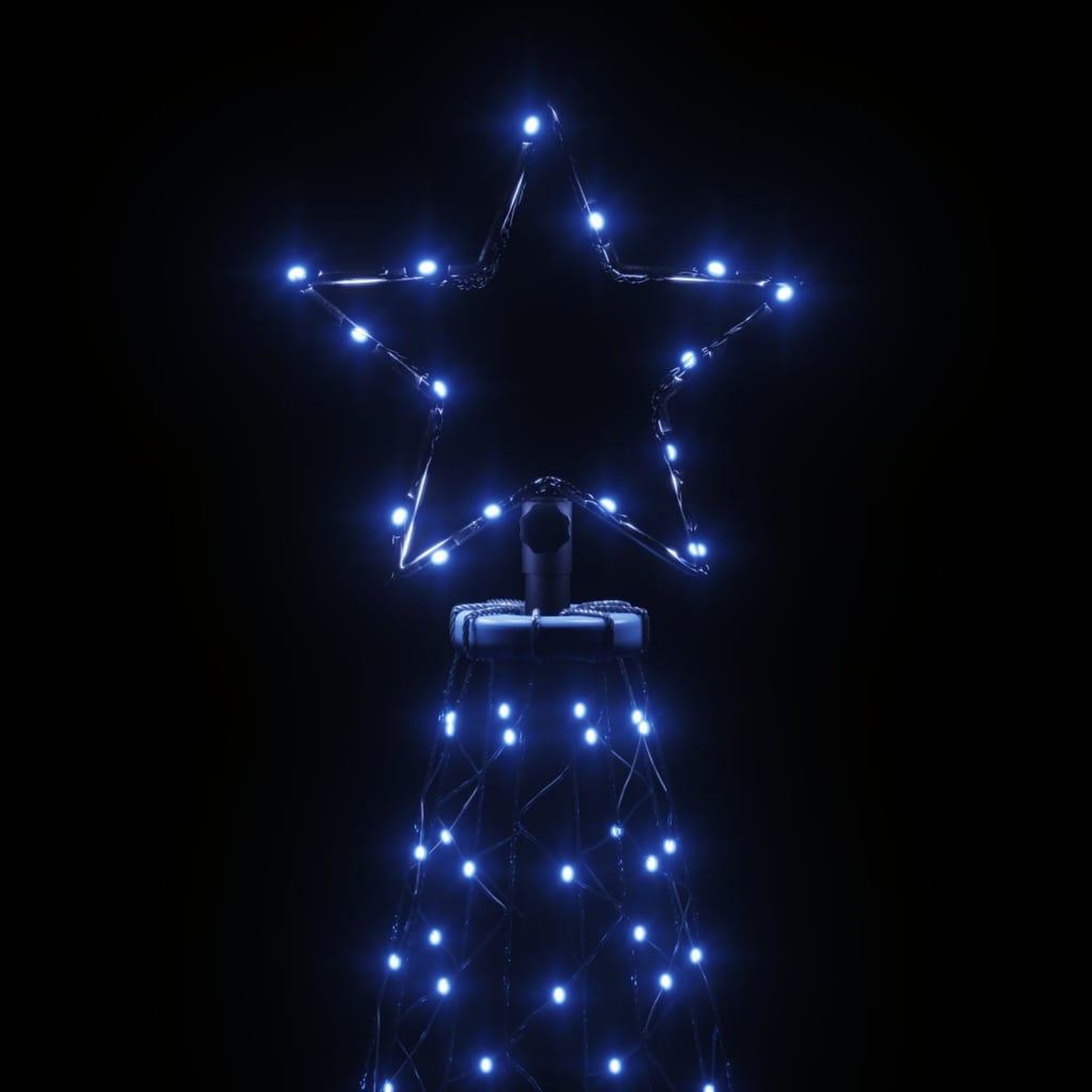 Voir la diapositive 5 : VIDAXL Sapin de Noël avec piquet Bleu 200 LED 180 cm