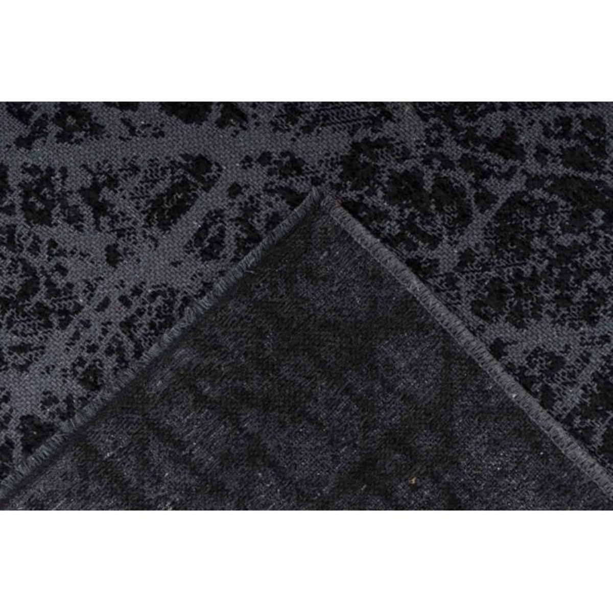 Paris Prix Tapis Tissé à Poils Courts Vintage  Kalevi  Gris