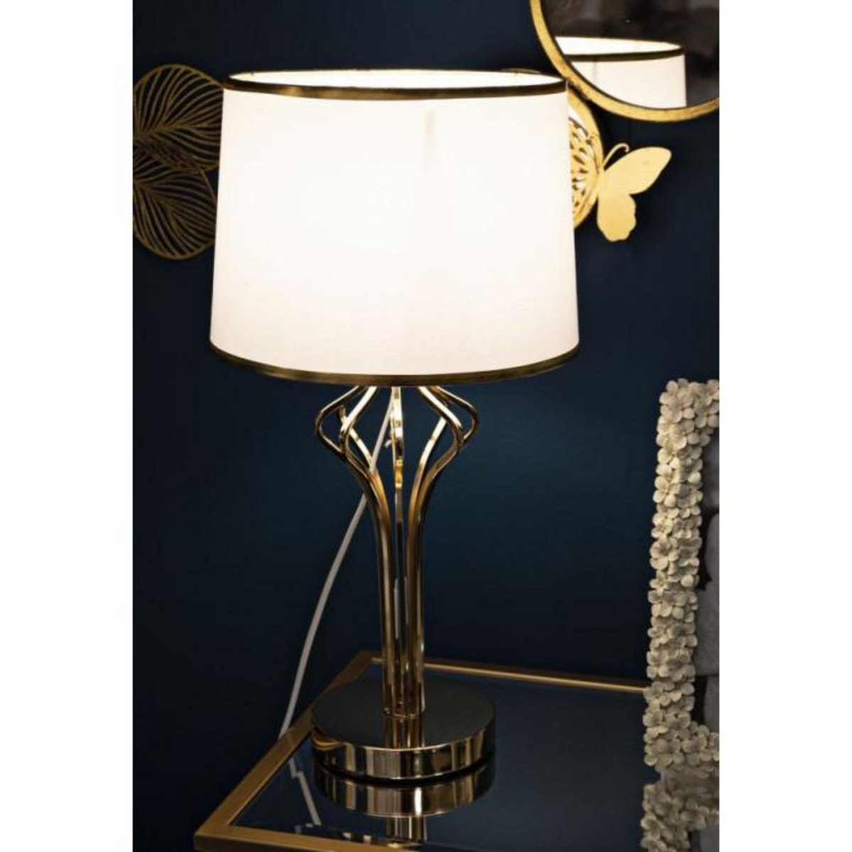Paris Prix Lampe à Poser Design en Métal  Slimmy  53cm Or