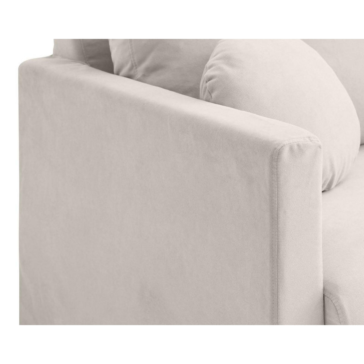 LISA DESIGN Serena - canapé droit déhoussable 2 places en tissu