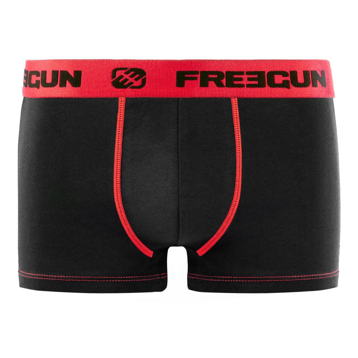 FREEGUN Lot de 6 Boxers coton homme Uni