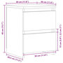 Voir la diapositive 6 : VIDAXL Tables de chevet 2 pcs vieux bois 30x30x40 cm bois d'ingenierie