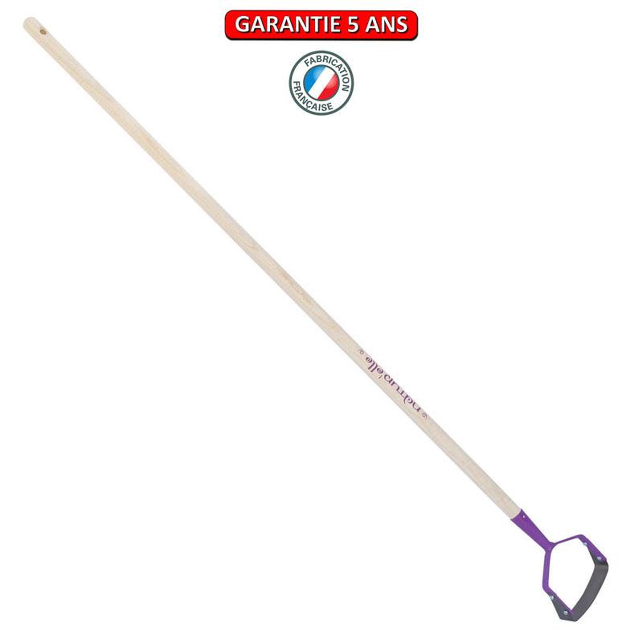 OUTILS PERRIN Grattoir lame de 14 cm, manche 130cm - Framboisine