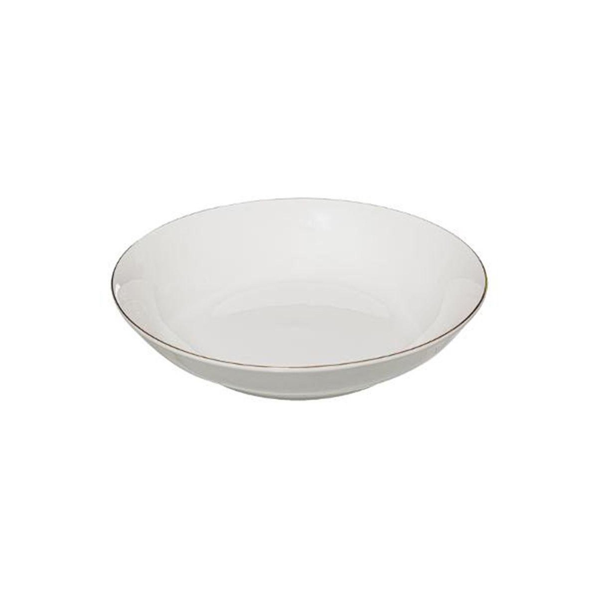 Voir la diapositive 2 : SECRET DE GOURMET Lot de 6 assiettes creuses  petit salon  20cm blanc