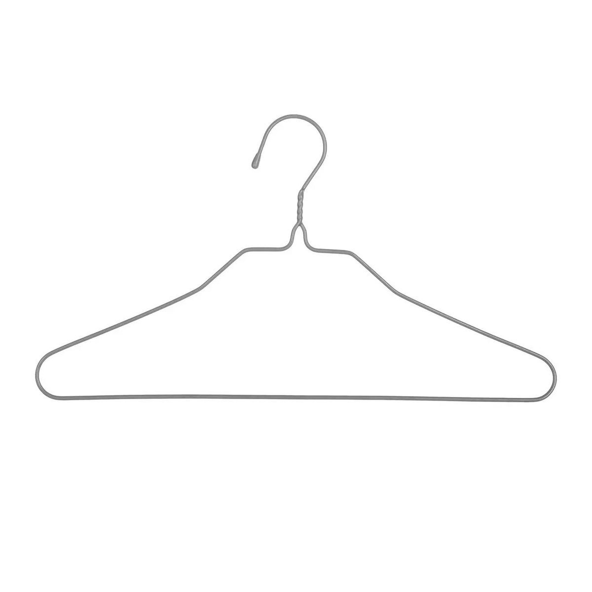 Voir la diapositive 2 : FIVE Lot de 10 cintres en métal  fin  39cm gris