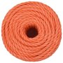 Voir la diapositive 3 : VIDAXL Corde de travail Orange 10 mm 25 m Polypropylene