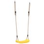 Voir la diapositive 2 : VIDAXL Balançoire d extérieur d enfants simple et corde réglable jaune
