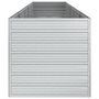 Voir la diapositive 5 : VIDAXL Lit sureleve de jardin 400x80x77 cm Acier galvanise Argente