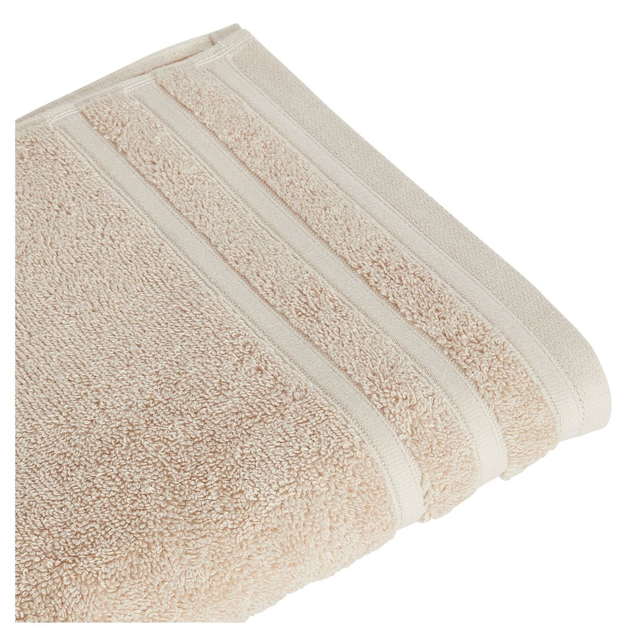 Voir la diapositive 2 : ACTUEL  Serviette de toilette unie en coton bouclé 500 gr/m2