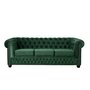Voir la diapositive 5 : LISA DESIGN William - canapé chesterfield - 3 places - en velours