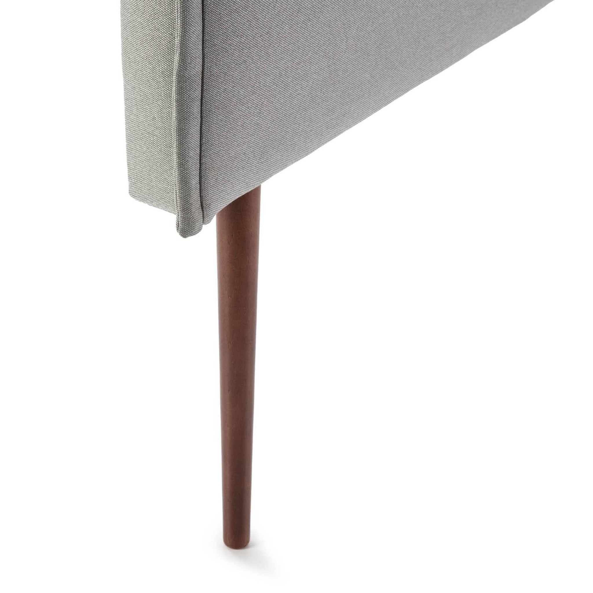 Voir la diapositive 4 : MARCKONFORT Tête de lit Berlin 150x100 cm, Tissu Grey, Épaisseur Totale de 8 cm