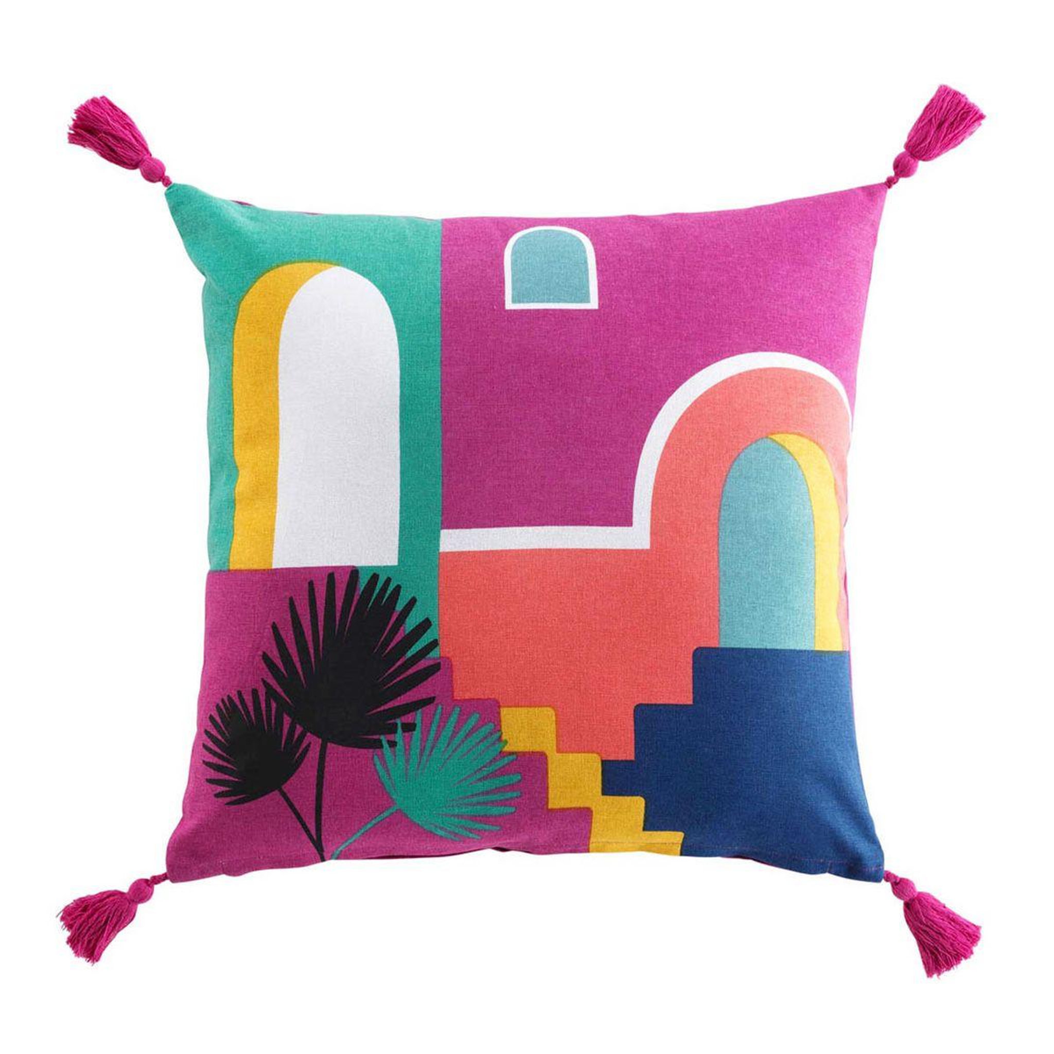 Douceur d'Intérieur Coussin déco  senorita  45x45cm multicolore