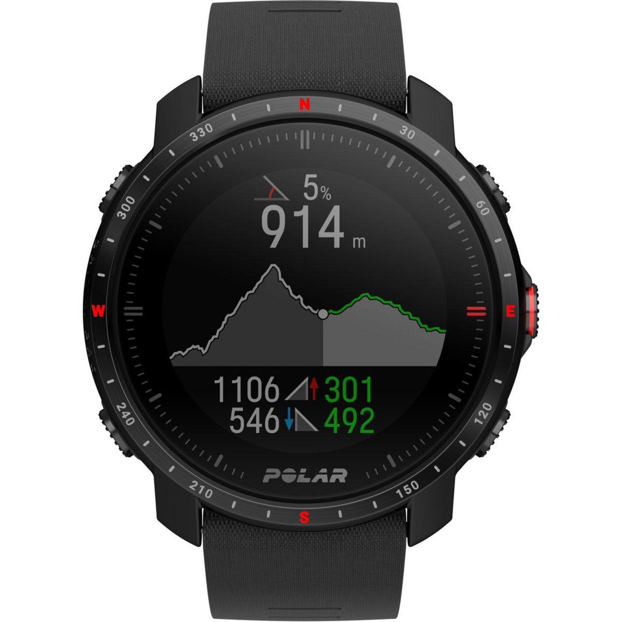 Voir la diapositive 5 : POLAR Montre sport grit x pro black sapphire m/l