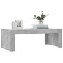 Voir la diapositive 3 : VIDAXL Table basse gris béton 102x50x36 cm bois d ingénierie