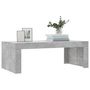 Voir la diapositive 3 : VIDAXL Table basse gris béton 102x50x36 cm bois d ingénierie