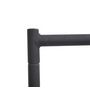 Voir la diapositive 6 : HOMCOM Portant tringle à vêtements acier charge max. 140 Kg dim. 150L x 60l x 170H cm noir