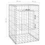 Voir la diapositive 6 : VIDAXL Poteaux a panier de gabion 2 pcs 40x40x60 cm Fer