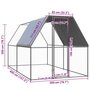 Voir la diapositive 6 : VIDAXL Poulailler d'exterieur 2x4x2 m Acier galvanise