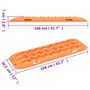 Voir la diapositive 6 : VIDAXL Planches de traction 2 pc Orange 106x30,5x7 cm Nylon