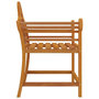 Voir la diapositive 5 : VIDAXL Chaises de jardin lot de 2 91x62x94 cm Bois de teck solide