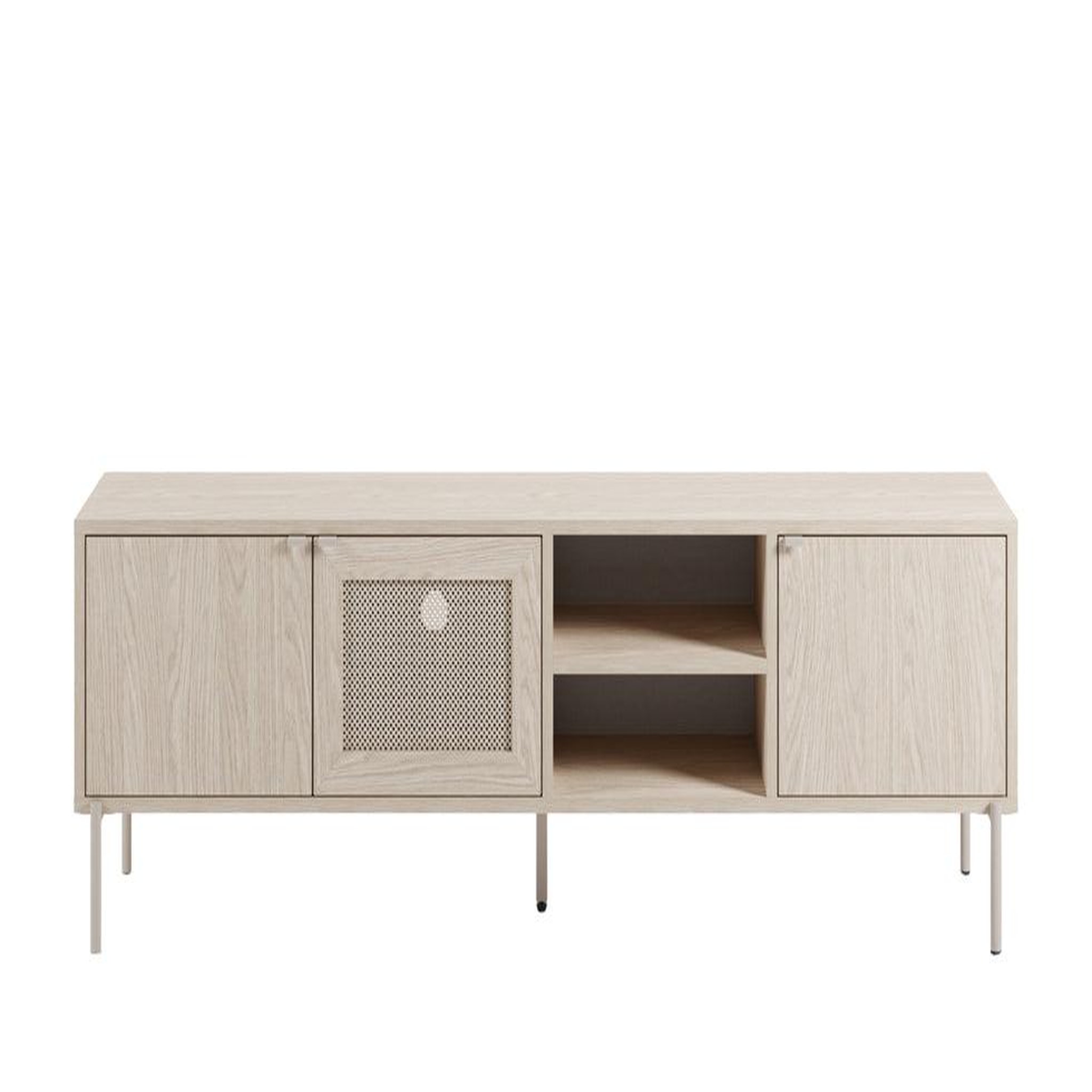 CASANOVA PARIS Vira - meuble tv 164cm en mélamine beige