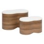 Voir la diapositive 1 : ATMOSPHERA Lot de 2 Coffres Design  Loe  72cm Marron