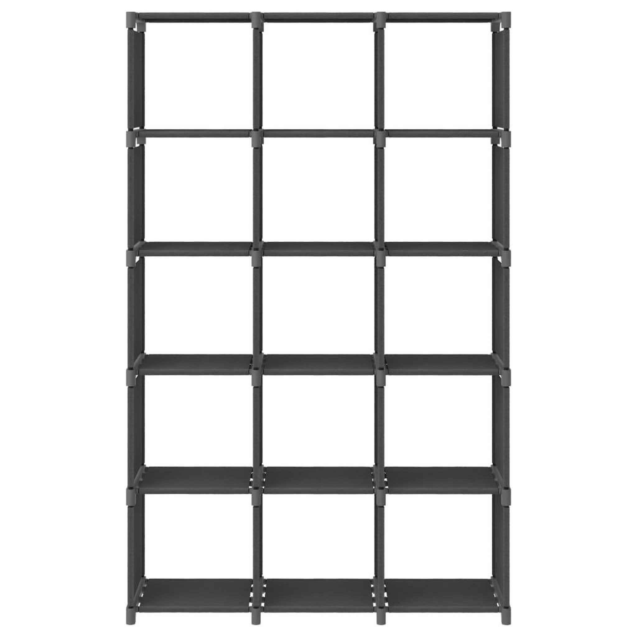 Voir la diapositive 2 : VIDAXL Etagere d'affichage 15 cubes Gris 103x30x175,5 cm Tissu