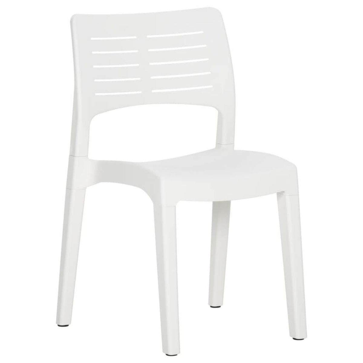 VIDAXL Chaises de jardin lot de 2 Blanc Polypropylene