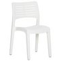 Voir la diapositive 3 : VIDAXL Chaises de jardin lot de 2 Blanc Polypropylene