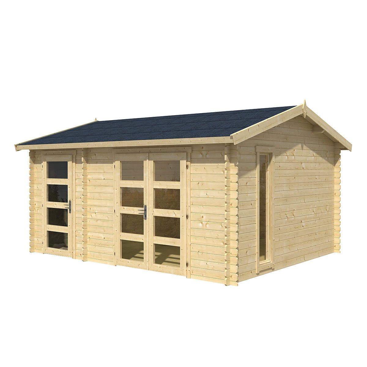 Abri de jardin bois CARROZ / 16.00m² / 28mm