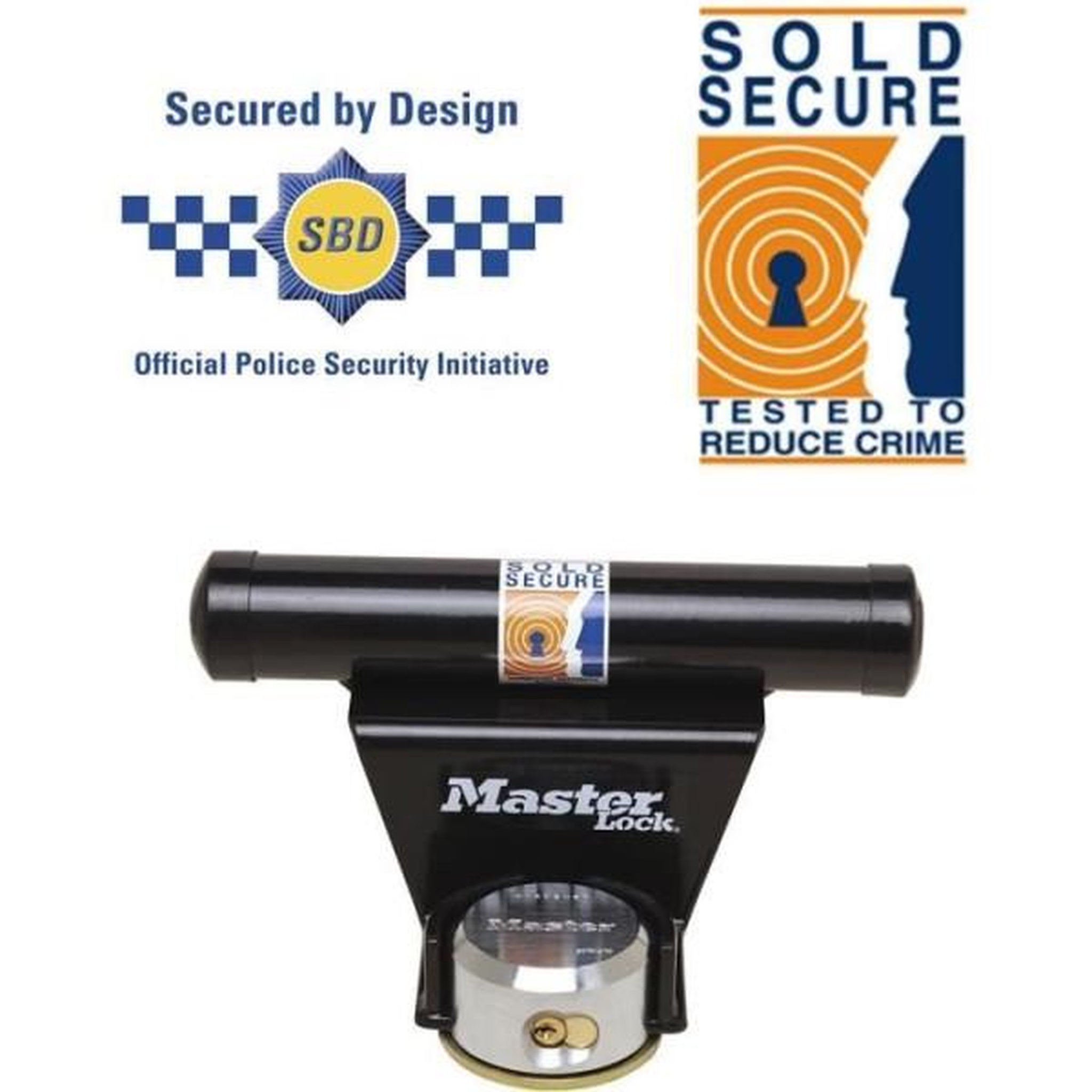 Voir la diapositive 4 : Master lock Antivol pour porte de garage basculante - master lock - barre de sécurité en acier - cylindre a 6 goupilles