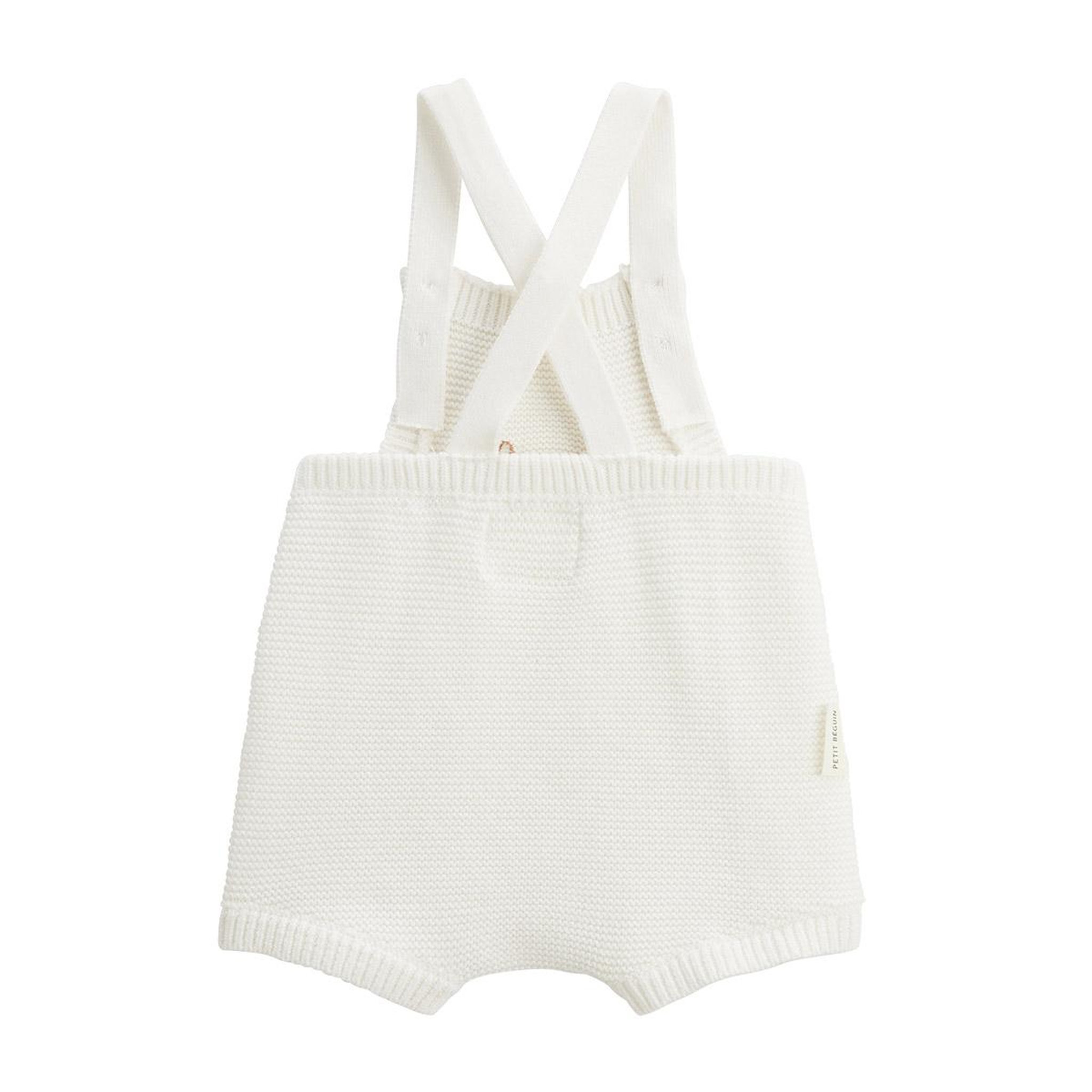 Voir la diapositive 2 : Petit Béguin Salopette bébé en tricot Hello Baby
