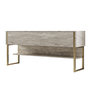 Voir la diapositive 1 : Habitat et Jardin Console en bois  Luxe  - 120 x 30 x 80 cm - Travertin Or