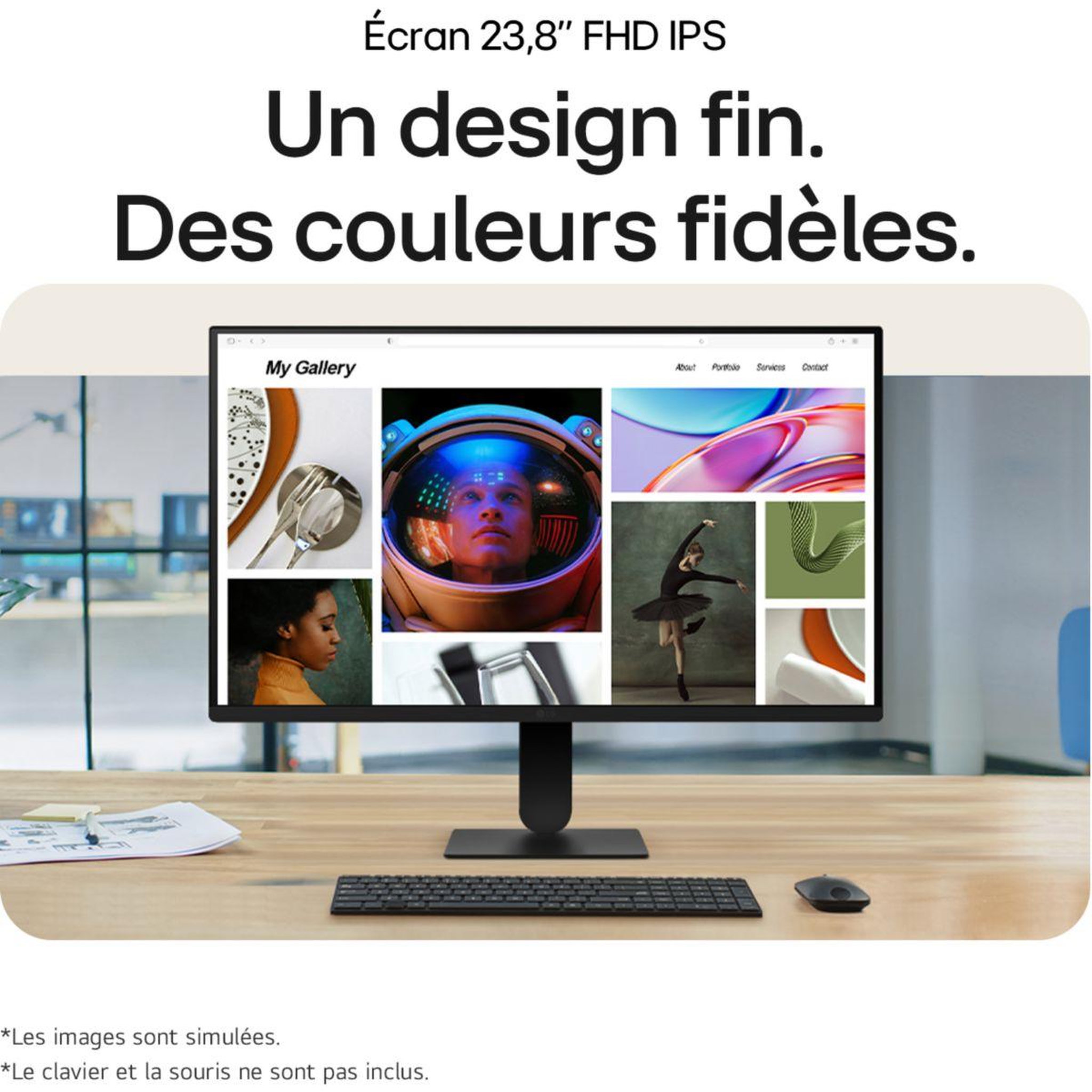 Voir la diapositive 3 : LG Ecran PC 24U411A-B.AEUQ 24'' IPS