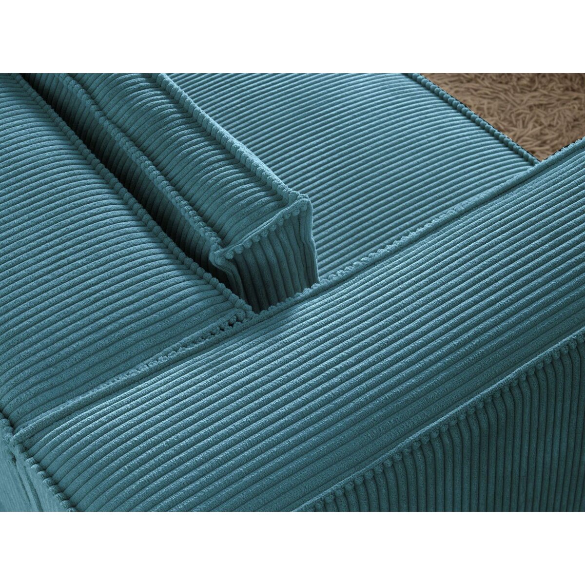 LISA DESIGN Stella - canapé fixe 3 places - en velours côtelé - style contemporain