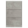 Voir la diapositive 4 : VIDAXL Armoire a chaussures Gris beton 63x24x103 cm Bois d'ingenierie