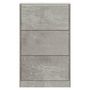 Voir la diapositive 4 : VIDAXL Armoire a chaussures Gris beton 63x24x103 cm Bois d'ingenierie