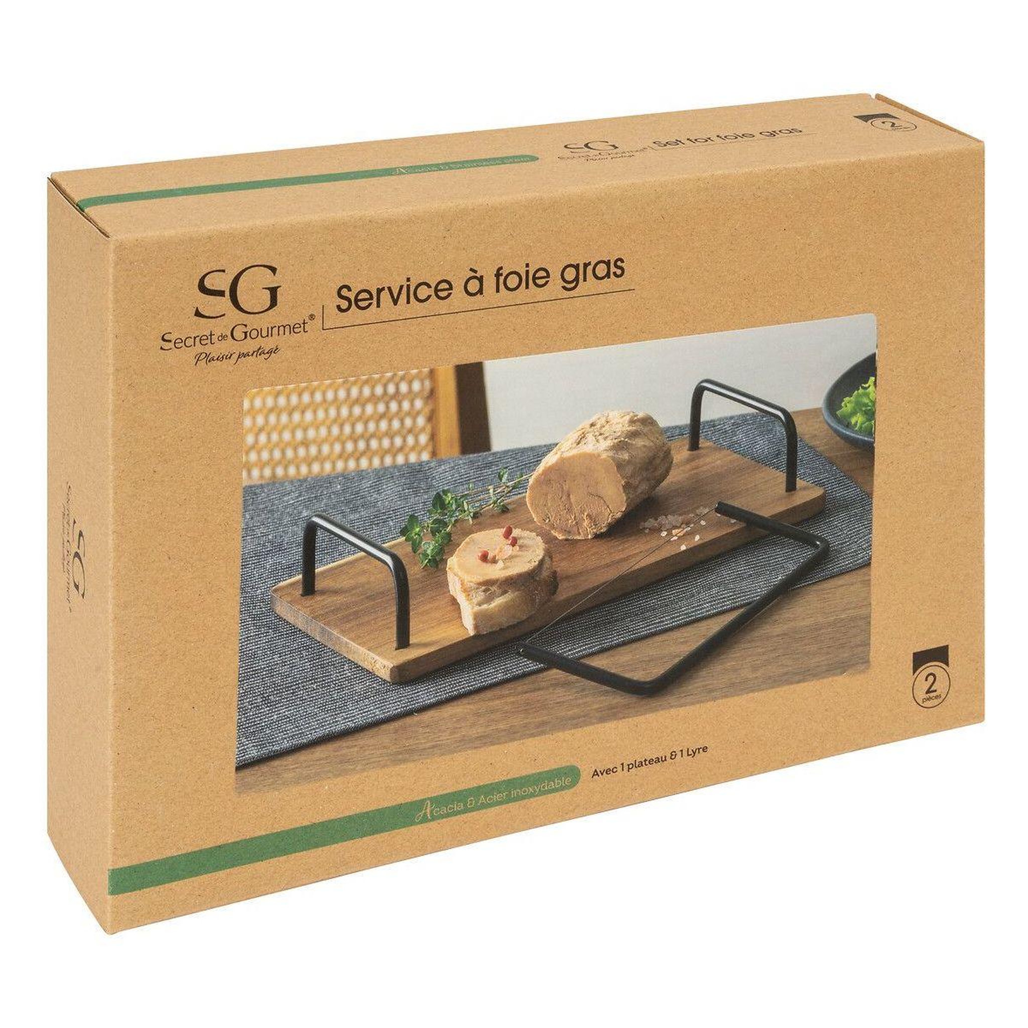 Voir la diapositive 2 : SECRET DE GOURMET Set Foie Gras 2pcs