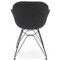 Voir la diapositive 4 : Paris Prix Fauteuil Design Tissu  Kapt  85cm Gris Foncé