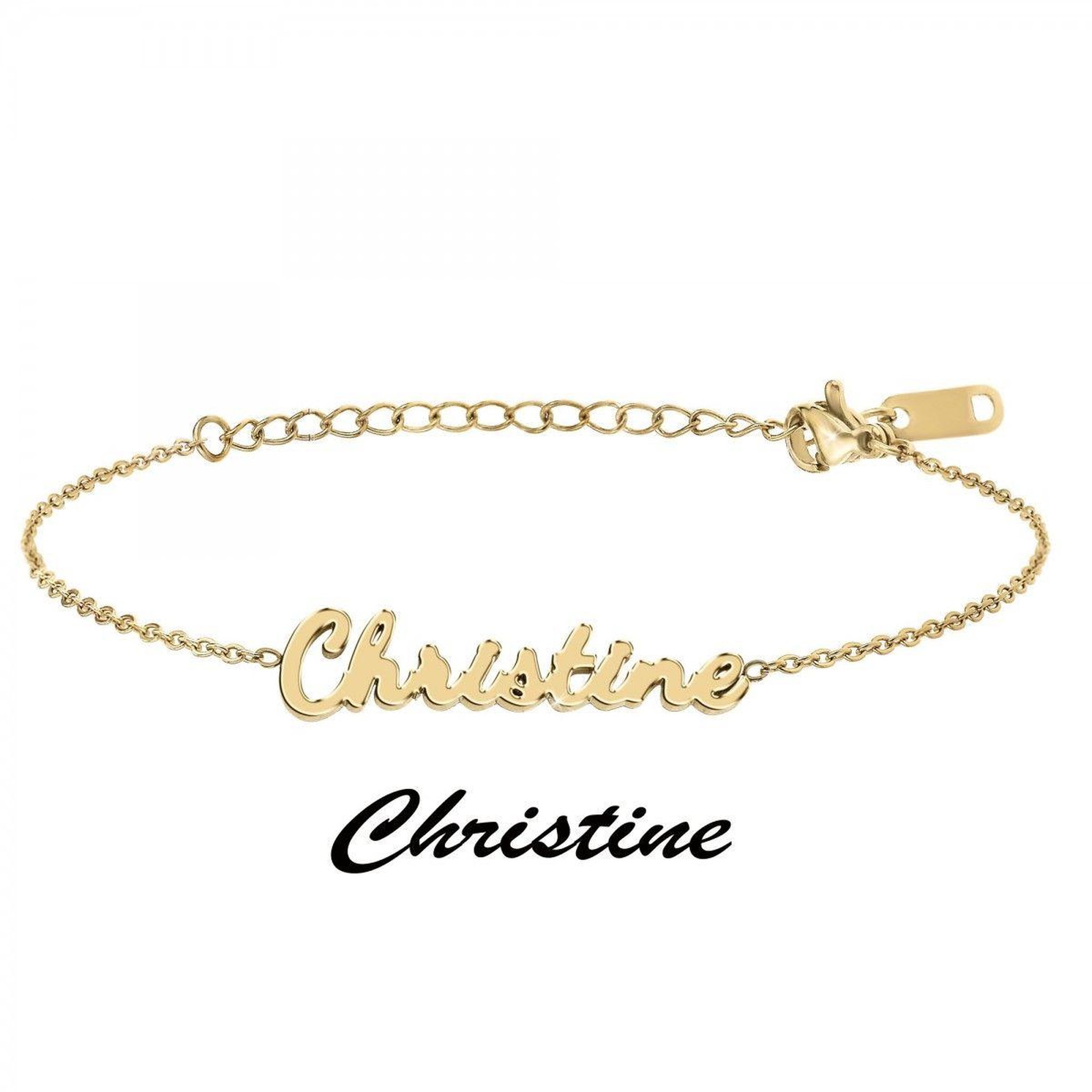 Voir la diapositive 3 : SC CRYSTAL Christine - Bracelet prénom