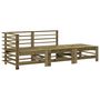 Voir la diapositive 3 : VIDAXL Salon de jardin 3 pcs avec coussins bois de pin impregne