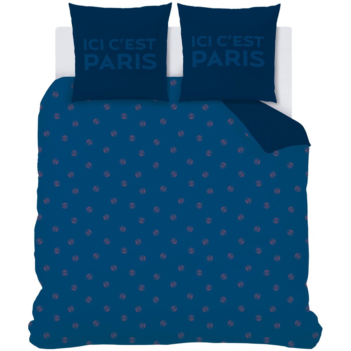 PSG Parure housse de couette réversible adulte coton 57 fils PSG NEORED