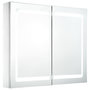 Voir la diapositive 2 : VIDAXL Armoire de salle de bain a miroir LED 80x12,2x68 cm