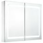 Voir la diapositive 2 : VIDAXL Armoire de salle de bain a miroir LED 80x12,2x68 cm