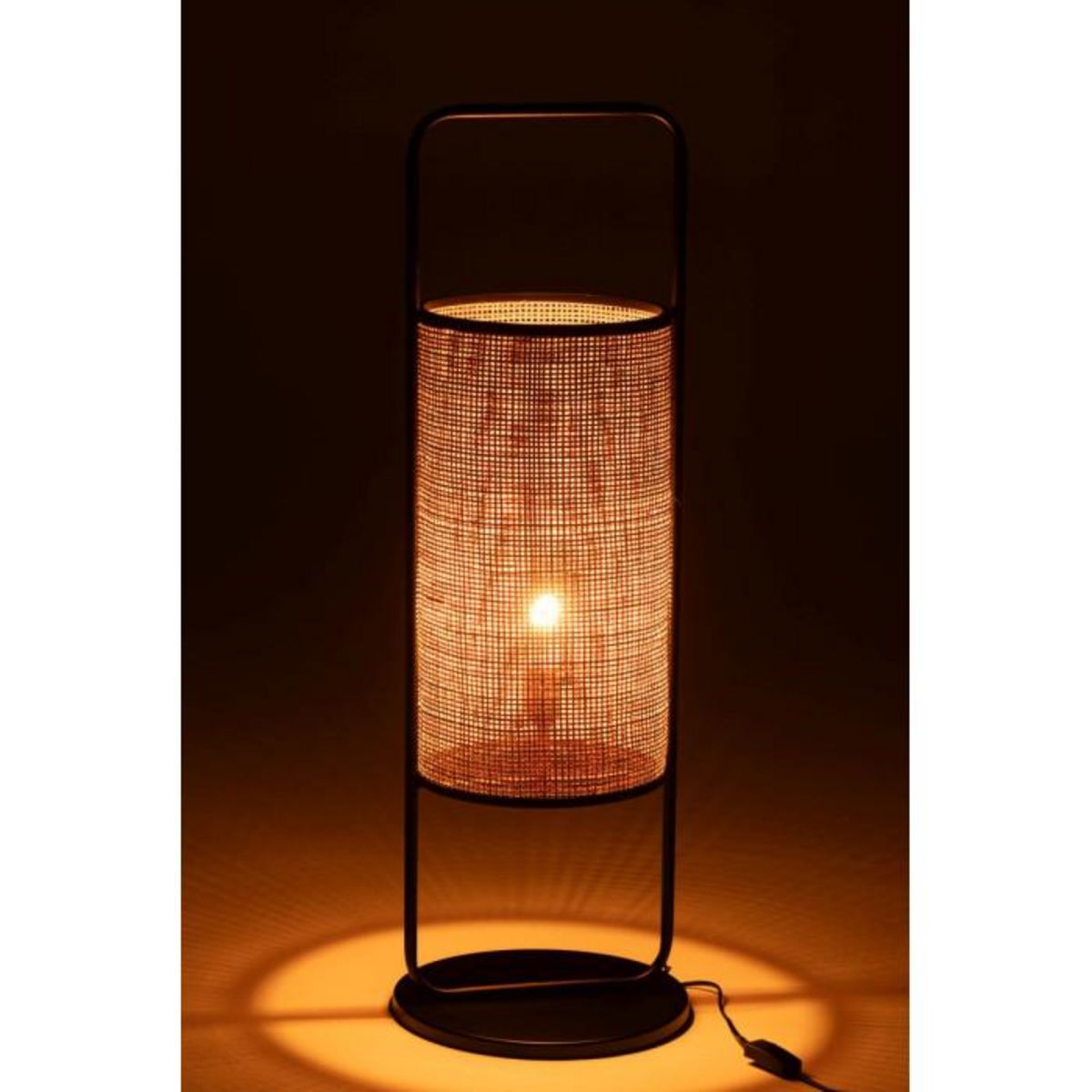 Paris Prix Lampe à Poser en Rotin sur Pied  Mabel  92cm Naturel